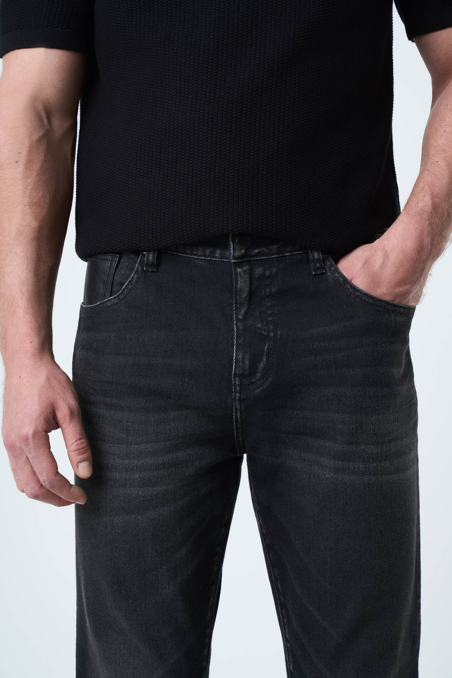 Jean Blackout para hombre confort