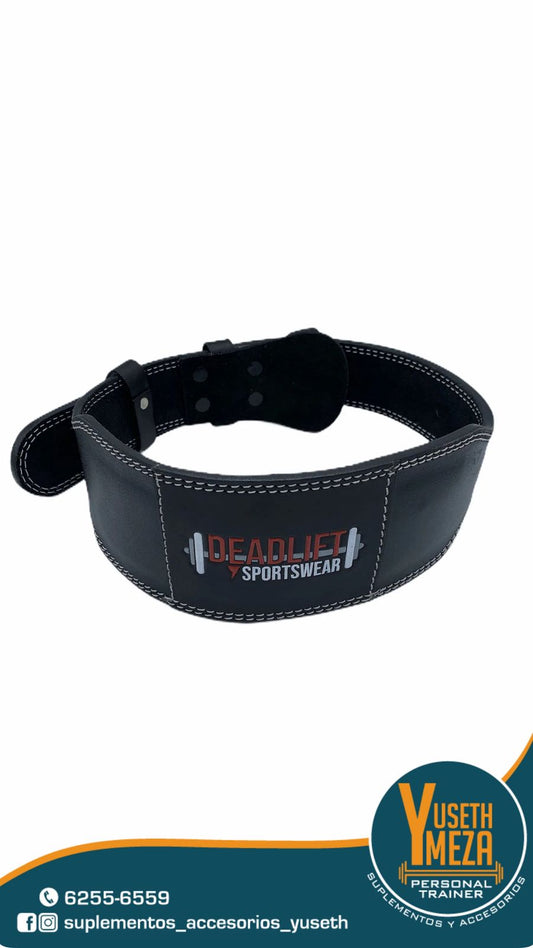 DEADLIFT CINTURON DE CUERO / NEGRO