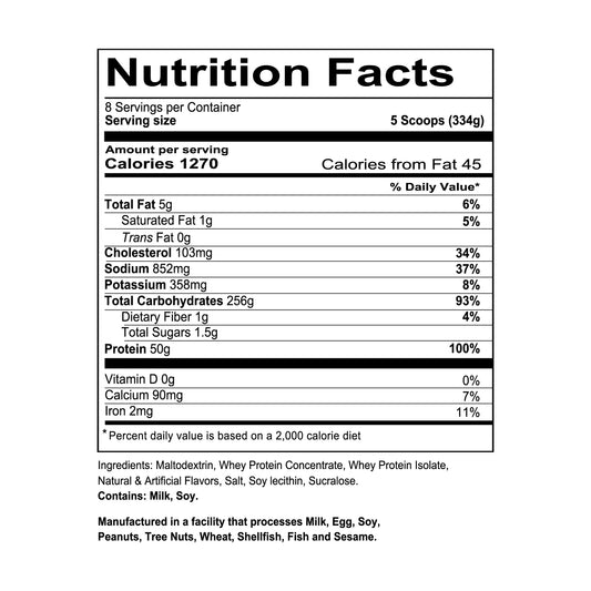 Redcon1 - MASS
GAINER