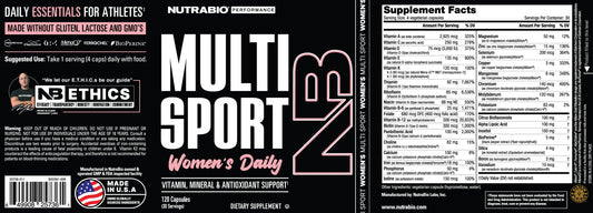 NUTRABIO MULTISPORT PARA MUJER / 120 CAPS