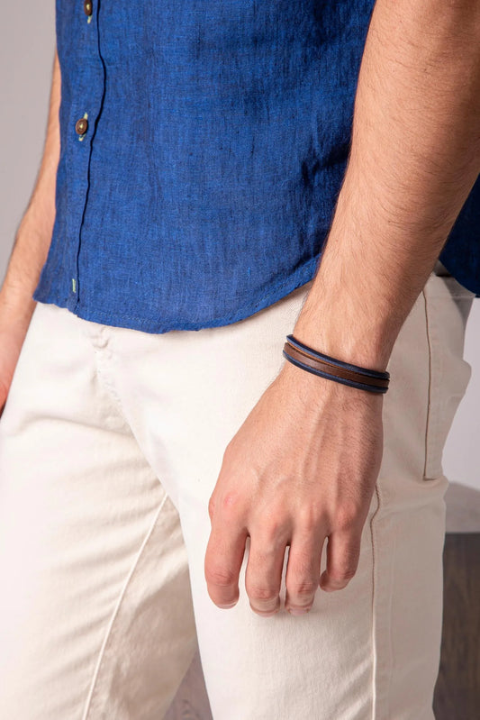 Manilla de cuero liso