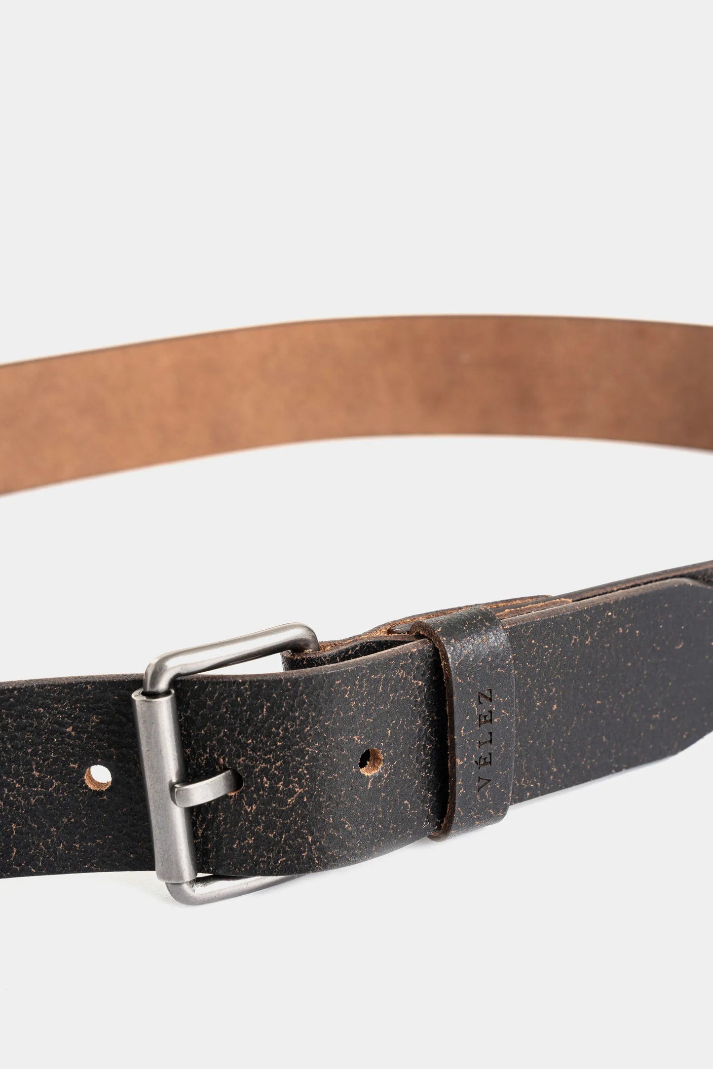 Cinturón Unifaz Montt de cuero para hombre craquelado