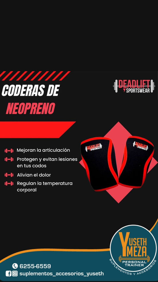 DEADLIFT CODERAS DE COMPRESION / NEGRO / M / L