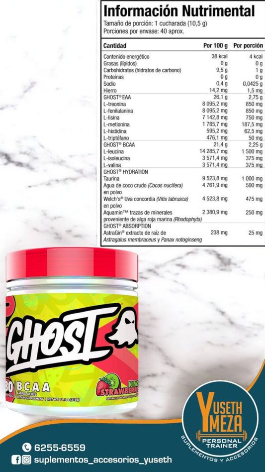 GHOST BCAA / KIWI STRAWBERRY / 30 SERV