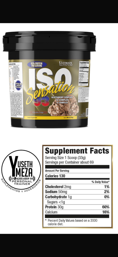Ultímate Nutrion/ Iso Sensetion 93/ 69
servidas