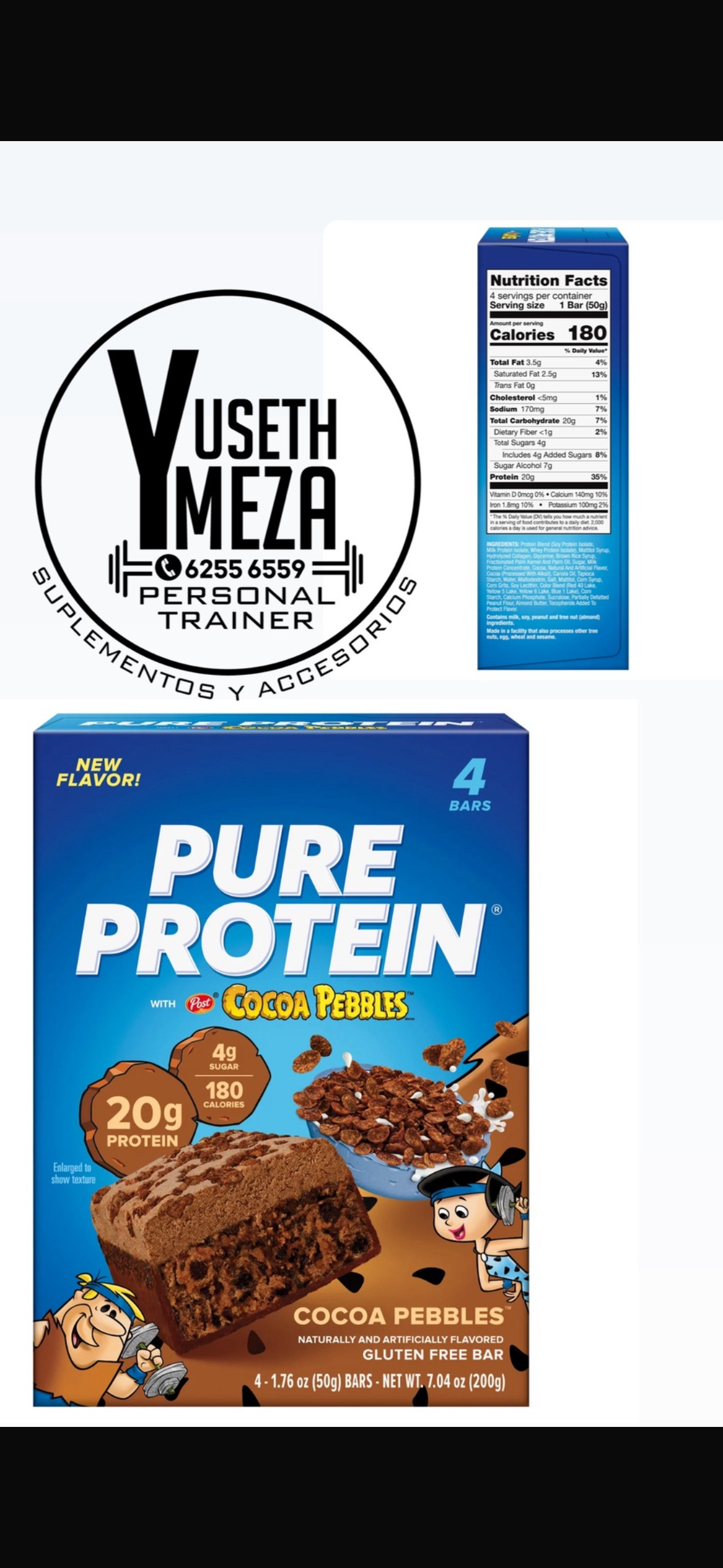 Pure Protein/ Bar/COCOA PEBBLEST™
PROTEIN BAR