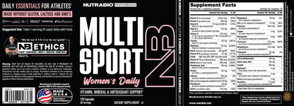 NUTRABIO MULTISPORT PARA MUJER / 120 CAPS